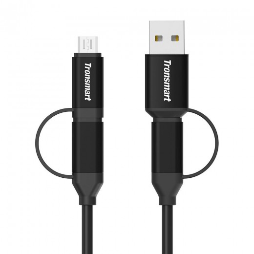 Tronsmart C4N1 4-in-1 Type-C Cable Built-in Micro USB & USB 2.0 Adaptors