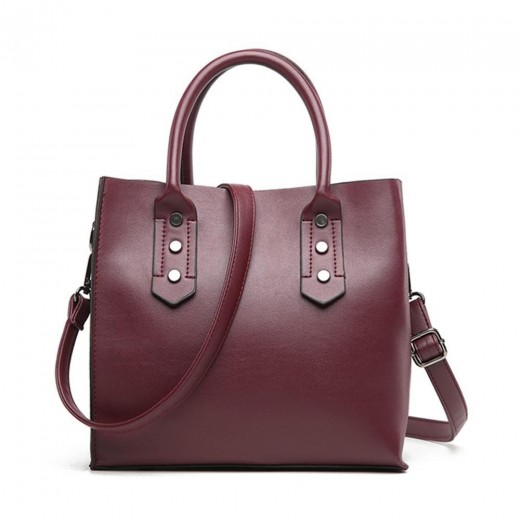 CE181 Women's Fashion Toet Purse Satchel Bag PU Leather Handbags