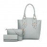 3pcs/Set Handbag Women Composite Bag PU Leather Shoulder Bag Large Capacity Handbag Purse Female Crossbody Bag