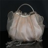 Womens Satin Lace Clutch Bag Evening Bridal Bag Wedding Fashion Prom Handbag