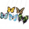 Plastic Electric Dancing Butterfly Around Flower Cat Toy