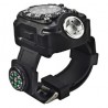 Rechargeable Waterproof LED Flashlight Watch with Compass