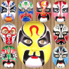 Festival Performance Hand-Painted Pulp Mask Chinese-Style Peking Opera Mask