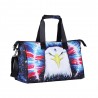 3D Creative Printed Eagle Pattern Men And Women Bag Travel Satchel Handbag - Multi Color