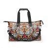 3D Creative Printed Tiger Pattern Men And Women Bag Travel Satchel Handbag - Multi Color