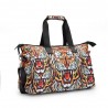 3D Creative Printed Tiger Pattern Men And Women Bag Travel Satchel Handbag - Multi Color
