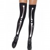 Halloween Fashion Slim Funny Printed Stretch Skeleton Stocking - Black