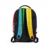 3D Creative Printed Rainbow Pigment Men And Women Rucksack Travel Satchel Backpack - White