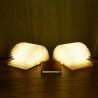 Walnut Foldable Book Shaped LED Night Light USB Book Bedside Lamp - Warm Light