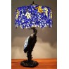 FUMAT TIFFANY Lamp European Classic Stained Glass Bird Resin Table Lamp Luxury Glass Desk Lamp for Living Room Bedroom -