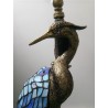 FUMAT TIFFANY Lamp European Classic Stained Glass Bird Resin Table Lamp Luxury Glass Desk Lamp for Living Room Bedroom -