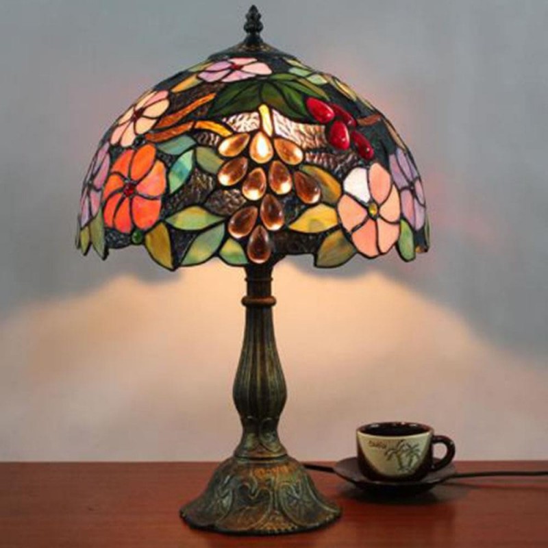 Fumat European Classic Glass G, Multi Colored Glass Lamp Shades