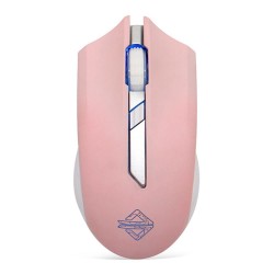 Ajazz AJ302 Pro 2.4G Wireless/Wired Dual Mode Gaming Mouse RGB Colorful Lighting 5000DPI - Pink