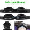 Sleep Mask, 3D Contoured Eye Mask for Sleeping with Breathable Memory Foam,100% Light Blocking for Travel/Naps, Anti-slip Adjustable Strap for Men/Women