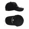 Men's sun visor cap black