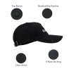 Men's sun visor cap black